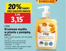 Lidl CIEN Kremowe mydło w płynie z pompką oferta