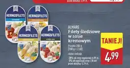 ALDI Filety śledziowe w pikantnym sosie pomidorowym Almare seafood oferta