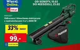 Lidl Parkside odkurzacz i dmuchawa elektryczna oferta