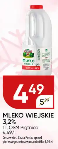 Chata Polska MLEKO WIEJSKIE 3,2% oferta