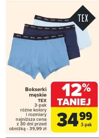 Carrefour Bokserki męskie TEX oferta