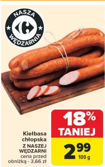 Carrefour Kiełbasa Z Naszej Wędzarni oferta