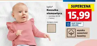 Lidl Koszulka niemowlęca 62-92 Lupilu oferta