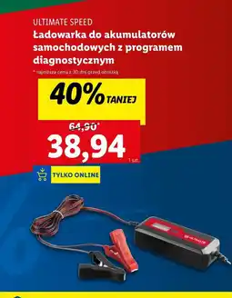 Lidl Ładowarka do akumulatorów z programem diagnostycznym Ultimate Speed oferta