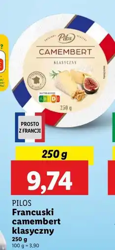 Lidl Camembert klasyczny Pilos oferta