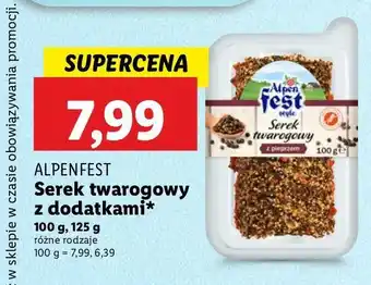 Lidl Serek twarogowy z pieprzem Alpen Fest oferta