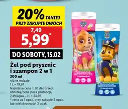 Lidl Żel pod prysznic psi patrol oferta