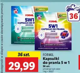 Lidl Tabletki do prania color Formil oferta