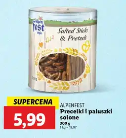 Lidl Precelki i paluszki Alpen Fest oferta