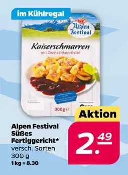 Netto Alpen Festival Süßes Fertiggericht oferta