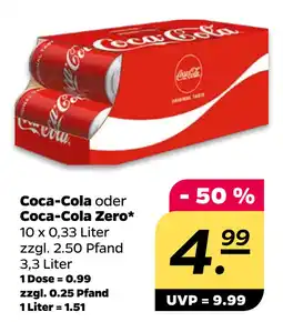 Netto Coca-Cola. oder Coca-Cola Zero oferta