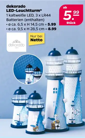 Netto dekorado LED-Leuchtturm oferta