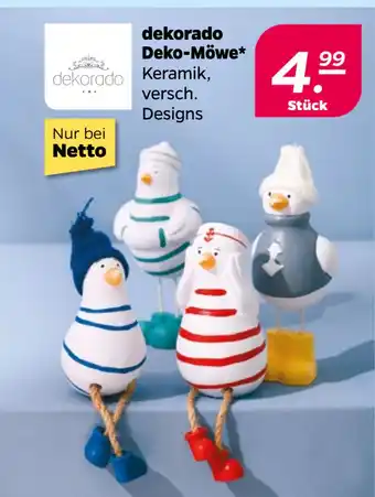 Netto dekorado Deko-Möwe oferta