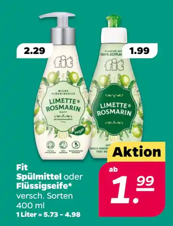 Netto Fit Spülmittel oder Flüssigseife oferta