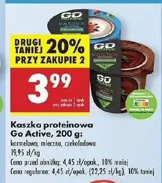 Biedronka Kaszka proteinowa czekoladowa Go active oferta