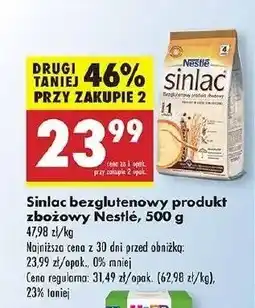 Biedronka Kaszka zbożowa bezglutenowa Nestle sinlac oferta