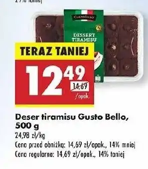 Biedronka Deser tiramisu Gustobello oferta