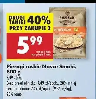 Biedronka Pierogi ruskie Nasze smaki oferta