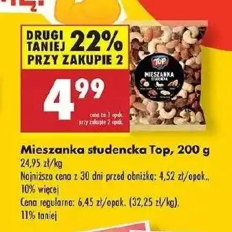 Biedronka Mieszanka studencka Top chips Top (biedronka) oferta