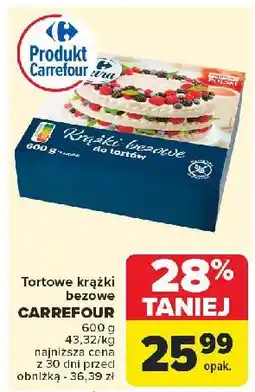 Carrefour Tortowe krążki bezowe Carrefour oferta