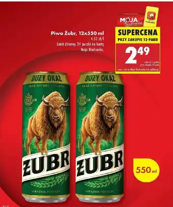 Biedronka Piwo Żubr 1768 oferta