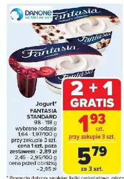 Carrefour Jogurt z kulkami w czekoladzie Danone Fantasia oferta