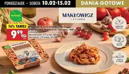 Biedronka Makaron fettuccine w sosie pomidorowym z kurczakiem Makłowicz I Synowie oferta