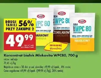 Biedronka Odżywka białkowa wpc 80 waniliowa Mlekovita Sba oferta