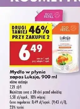 Biedronka Mydło w płynie rose petal & milk proteins - zapas Luksja Creamy oferta