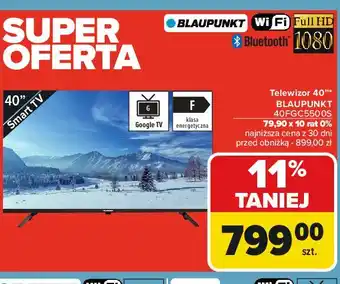 Carrefour Telewizor led 40 40fgc550 os Blaupunkt oferta