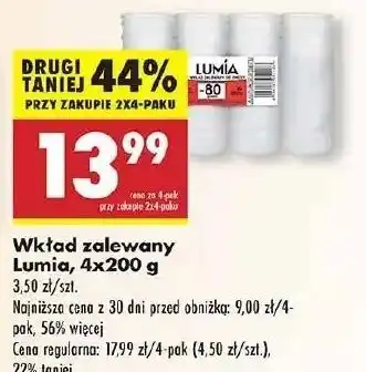 Biedronka Wkład zalewany 200 g Lumia oferta