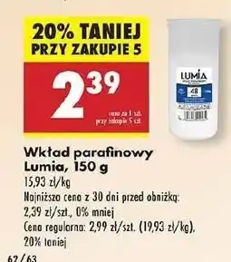 Biedronka Wkład parafinowy 48h 150 g Lumia oferta