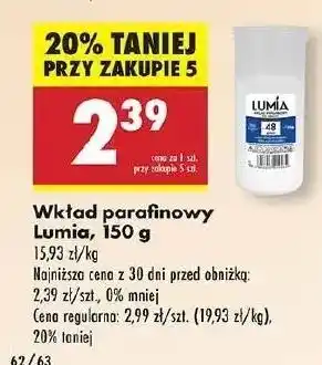 Biedronka Wkład parafinowy 48h 150 g Lumia oferta