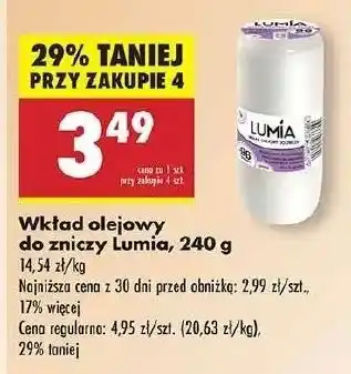 Biedronka Wkład olejowy do zniczy 240 g 96 h Lumia oferta