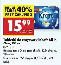 Biedronka Tabletki do zmywarek lemon Kraft All In One oferta