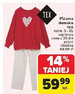 Carrefour Piżama damska s-xl Tex oferta