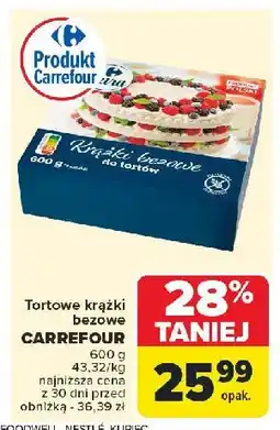 Carrefour Market Tortowe krążki bezowe Carrefour oferta