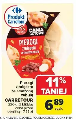 Carrefour Market Pierogi z mięsem ze smażoną cebulką Carrefour bon appetit! oferta