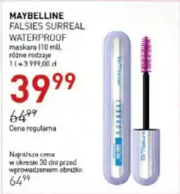 Jawa Drogerie Maskara Maybelline oferta