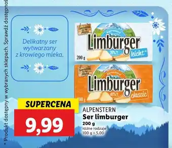 Lidl Ser limburger light Alpenstern oferta