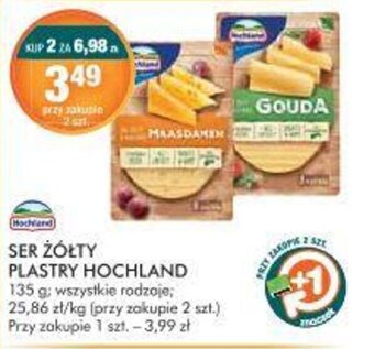 Stokrotka Ser żółty plastry Hochland 135g oferta