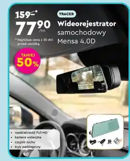 Biedronka TRACER Wideorejestrator samochodowy Mensa 4.0D oferta