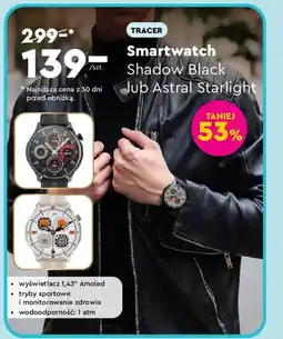 Biedronka TRACER Smartwatch Shadow Black lub Astral Starlight oferta