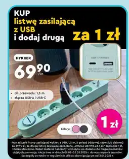 Biedronka Hykker listwa zasilająca z USB oferta