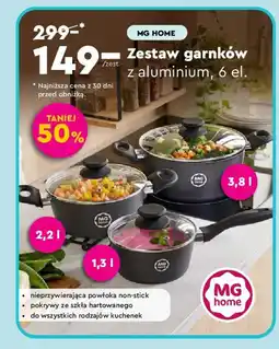 Biedronka MG HOME Zestaw garnków oferta