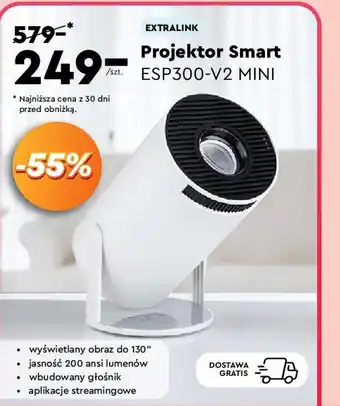 Biedronka EXTRALINK Projektor Smart 249 ESP300-V2 MINI oferta