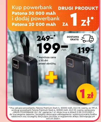 Biedronka Patona 30 000 mAh oferta