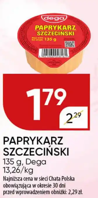 Chata Polska PAPRYKARZ SZCZECIŃSKI oferta