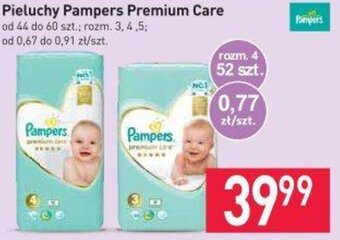 Stokrotka Pieluchy Pampers Premium Care 44-60szt. oferta