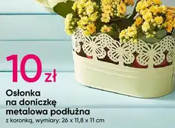 Pepco Osłonka na doniczkę metalowa podłużna 26 x 11.8 11 cm oferta